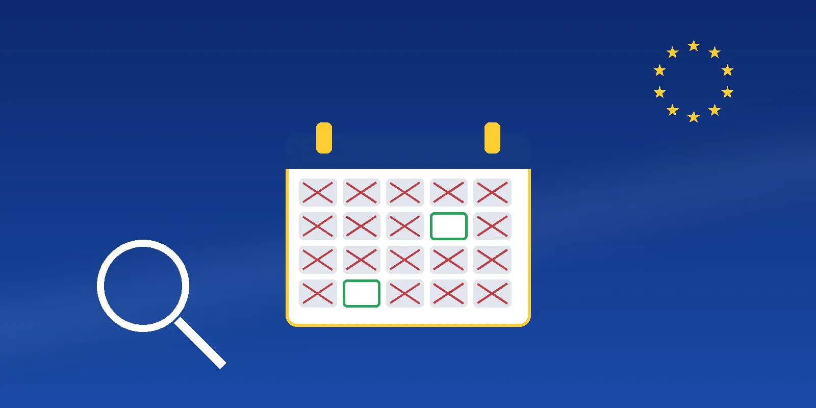 A person checking a visa appointment portal that shows no available slots